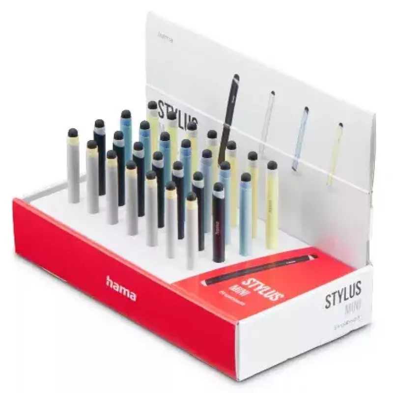 Mini lápiz stylus Hama azul oscuro azul claro plateado amarillo 95 mm