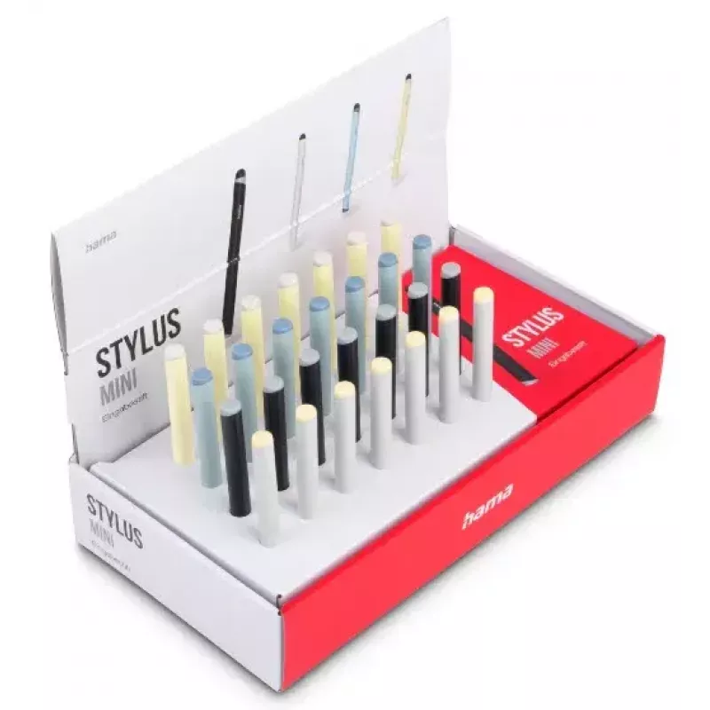 Mini lápiz stylus Hama azul oscuro azul claro plateado amarillo 95 mm