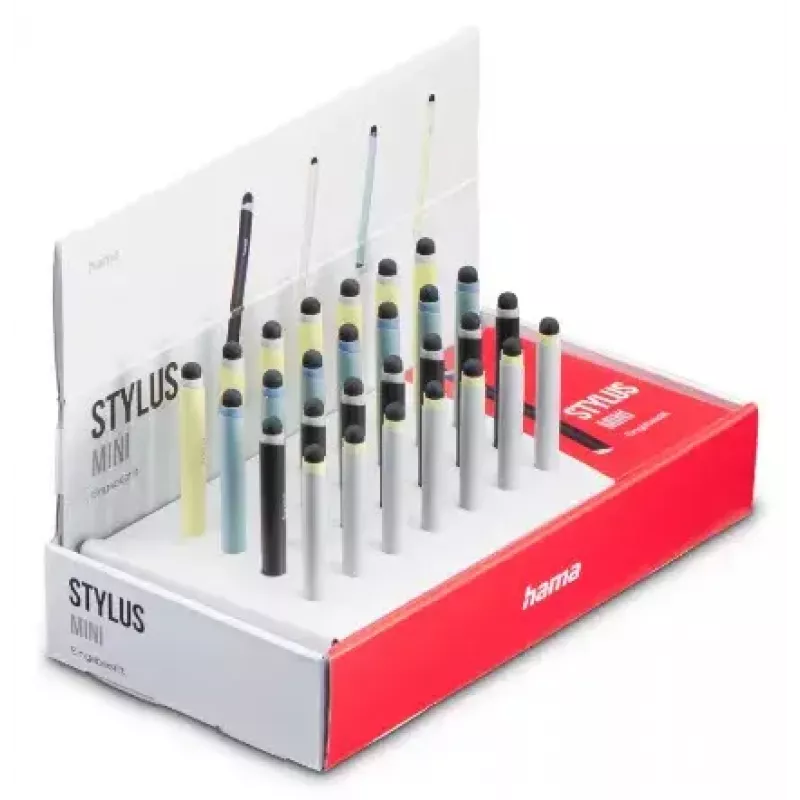 Mini lápiz stylus Hama azul oscuro azul claro plateado amarillo 95 mm