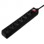 Regleta Hama 137265 3 m 6 tomas AC interior negra