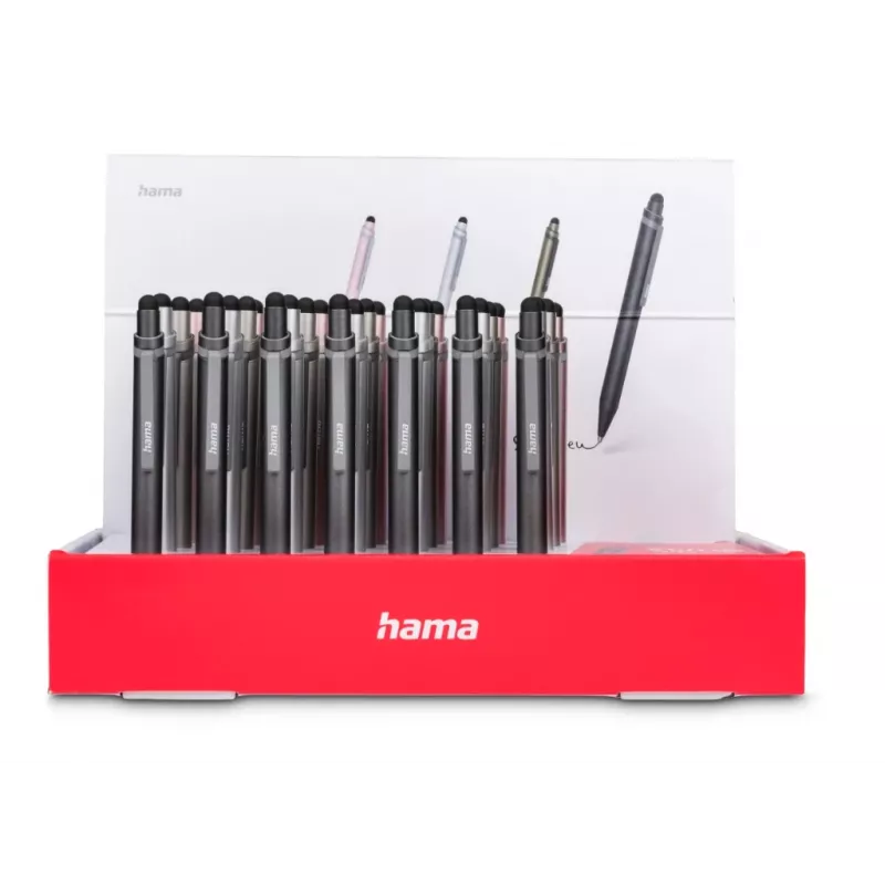 Hama Mini Lápiz stylus Antracita, Gris, Oro rosa, Plata