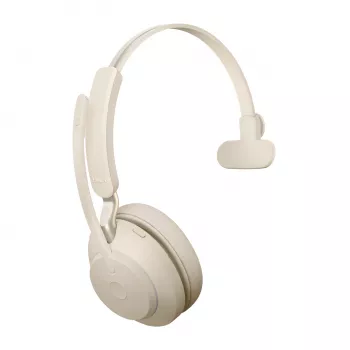 Jabra Evolve2 65 USB-C UC Mono - Beige, Inalámbrico, Oficina/Callcenter, 20 - 20000 Hz, 99,2 g, Auriculares, Beige