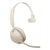 Jabra Evolve2 65 UC Mono 26599-889-898 auriculares con micrófono, supraurales, convertibles, USB-C, beige