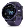 Garmin Forerunner 570 010-02971-02 smartwatch 47 mm, AMOLED, altavoz y micrófono, batería de hasta 18 h, aluminio índigo con correa translúcida Imperial Purple/Indigo