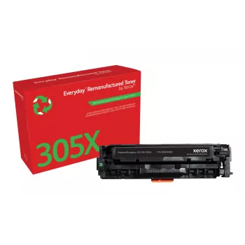 Tóner negro remanufacturado Everyday™ de Xerox, compatible con HP 305X (CE410X), alta capacidad