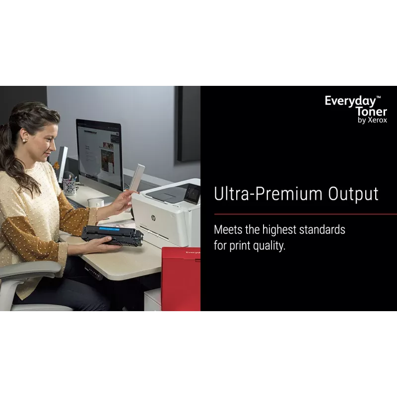 Tóner negro Everyday™ de Xerox compatible con HP 201A (CF400A), capacidad estándar