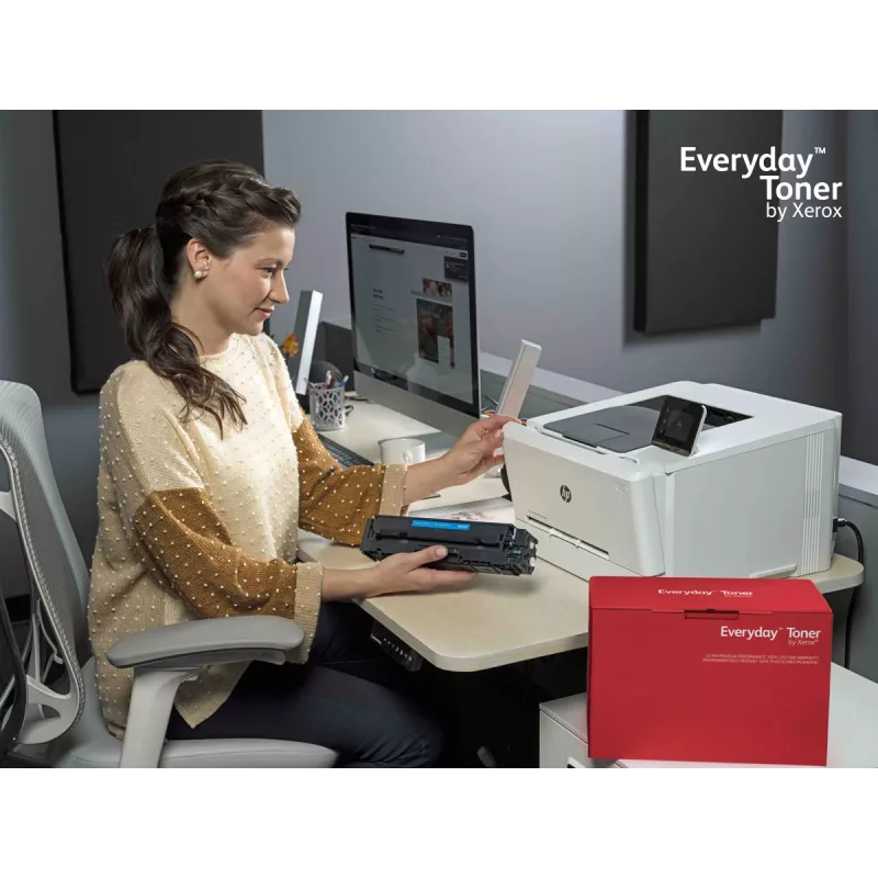 Tóner negro Everyday™ de Xerox compatible con HP 201A (CF400A), capacidad estándar