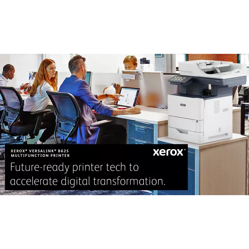 Xerox VersaLink B625 A4 61ppm dúplex copia/impresión/escaneo/fax PS3 PCL5e/6 2 bandejas de papel 650 hojas
