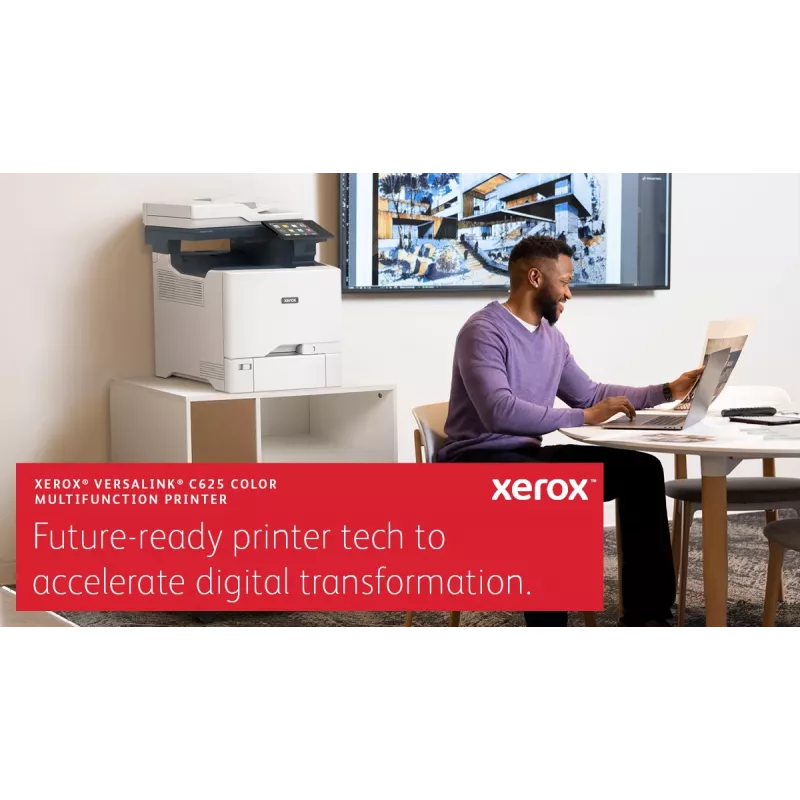 Xerox VersaLink C625 A4 50ppm dúplex copia/impresión/escaneo/fax PS3 PCL5e/6 2 bandejas de papel 650 hojas