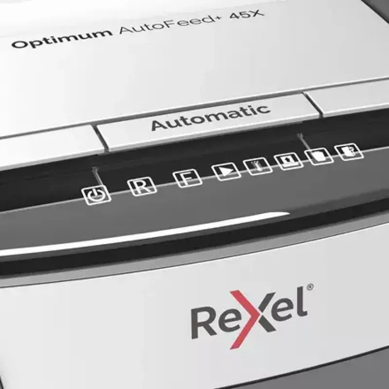 Rexel Optimum AutoFeed 45X Destructora de documentos automática de corte en partículas P4