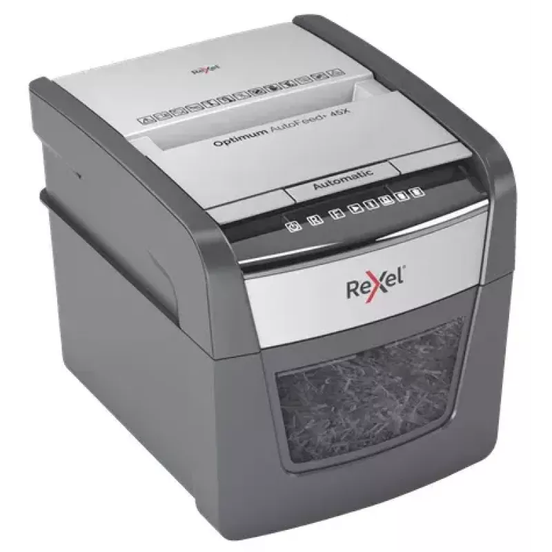 Rexel Optimum AutoFeed 45X Destructora de documentos automática de corte en partículas P4