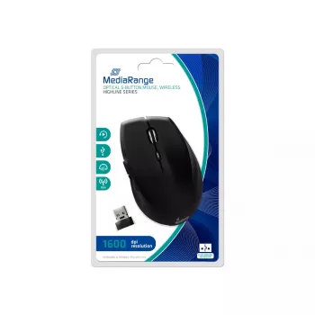 MediaRange MROS208 Ratón óptico inalámbrico RF