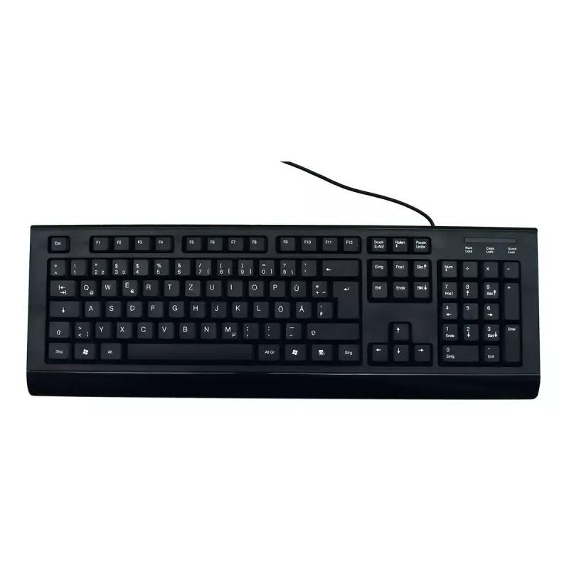 MediaRange MROS101 Office USB QWERTZ Alemán Negro Teclado