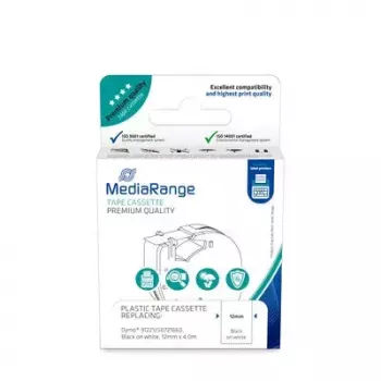 Cartucho de tinta plástico MediaRange MRDY91221 para Dymo 91221
