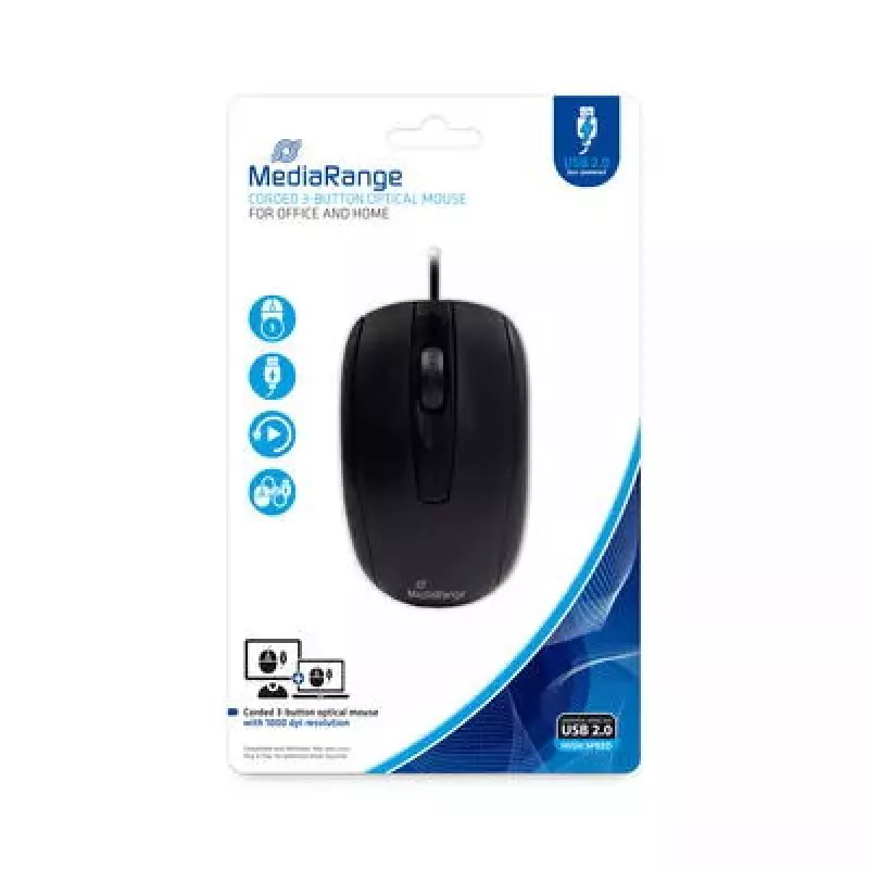 Ratón MediaRange MROS211 USB Type-A óptico