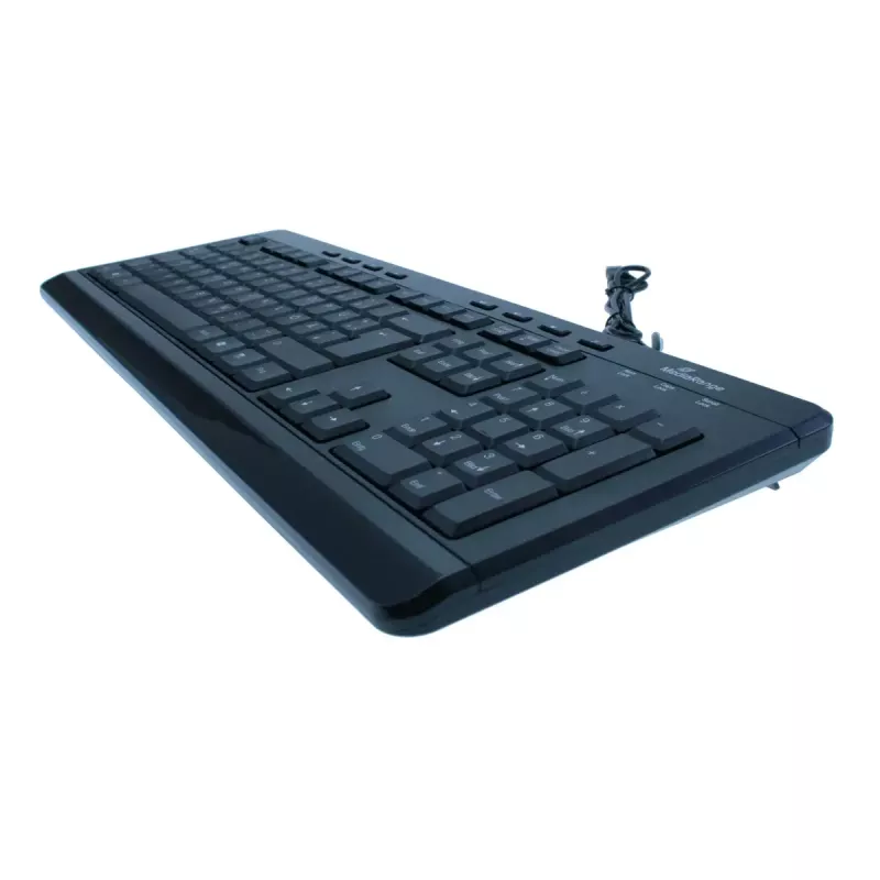 Teclado MediaRange MROS102 universal USB QWERTZ alemán negro