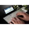 Teclado MediaRange MROS133 Office Bluetooth QWERTZ alemán suizo plateado