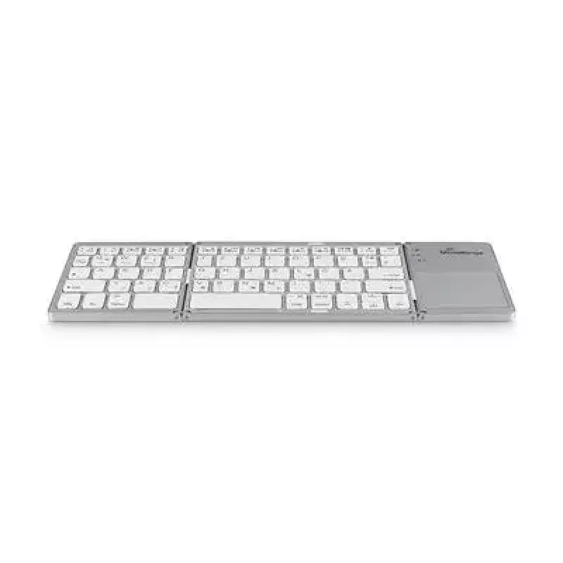 Teclado MediaRange MROS133 Office Bluetooth QWERTZ alemán suizo plateado