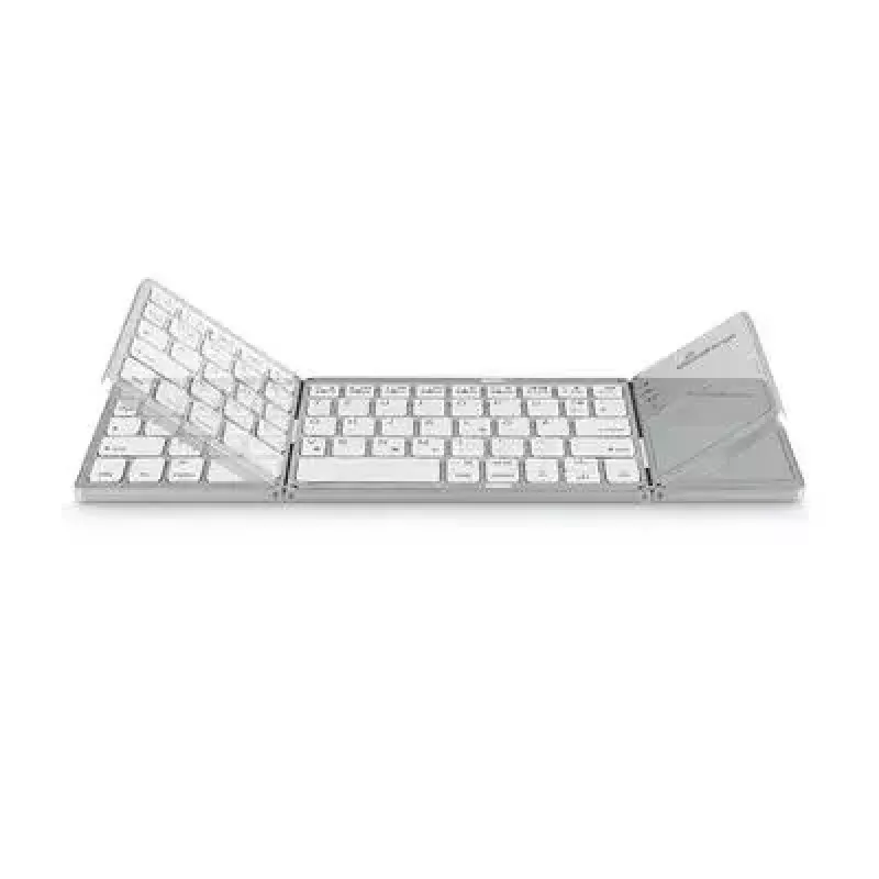 Teclado MediaRange MROS133 Office Bluetooth QWERTZ alemán suizo plateado