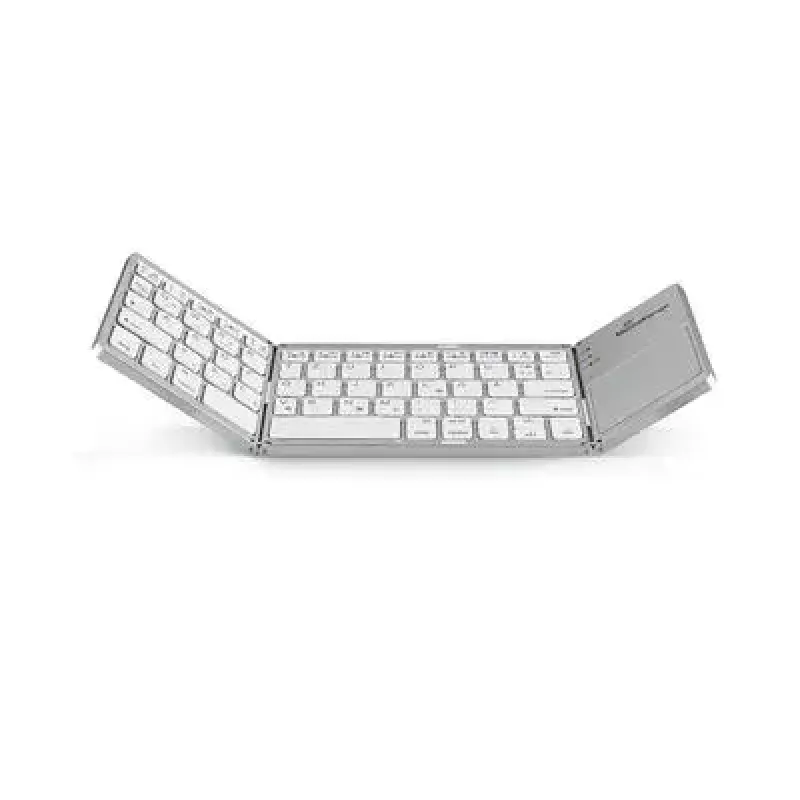 Teclado MediaRange MROS133 Office Bluetooth QWERTZ alemán suizo plateado