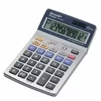 Calculadora de sobremesa financiera Sharp EL-337C