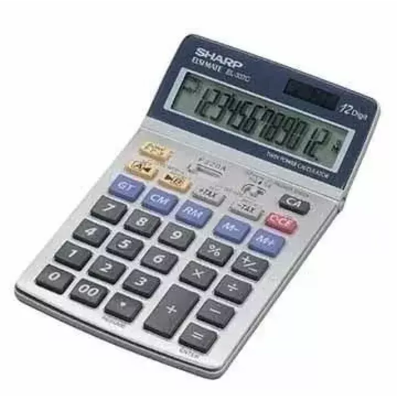 Calculadora de sobremesa financiera Sharp EL-337C