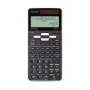 Calculadora Sharp SH-ELW531TG con funda pantalla negra, blanca