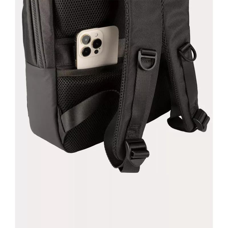 Mochila Tucano Lunar 40.6 cm 16 pulgadas negra asa de transporte correa de hombro