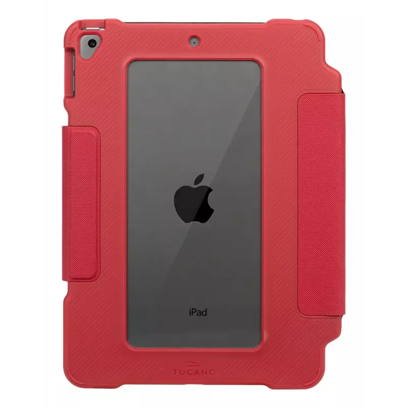 Funda folio bumper TUCANO ALUNNO para Apple iPad 10,9 pulgadas (7.ª–10.ª gen.) – resistente, roja, 370 g