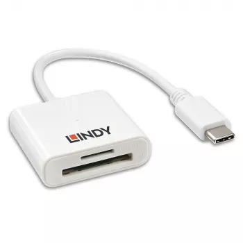 Lector de tarjetas SD/microSD Lindy USB 3.1 Type-C
