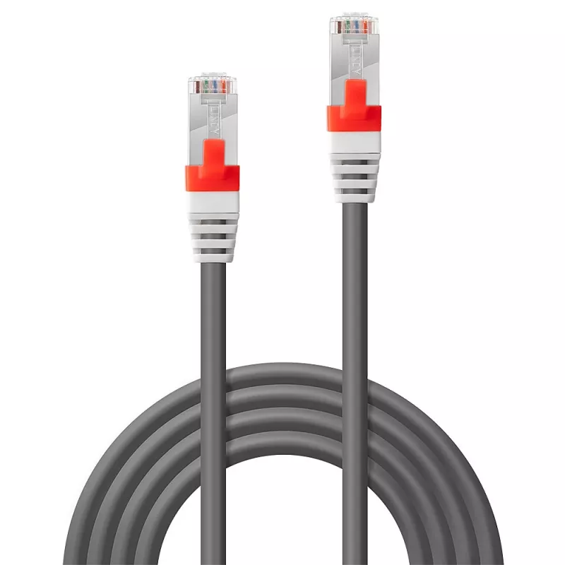 Cable de red Lindy 1m Cat.6A S/FTP LSZH, gris