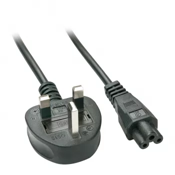 Cable de alimentación Lindy 2m UK 3 polos a C5, sin plomo