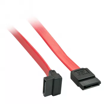 Cable SATA III interno Lindy 0,7 m, 90°