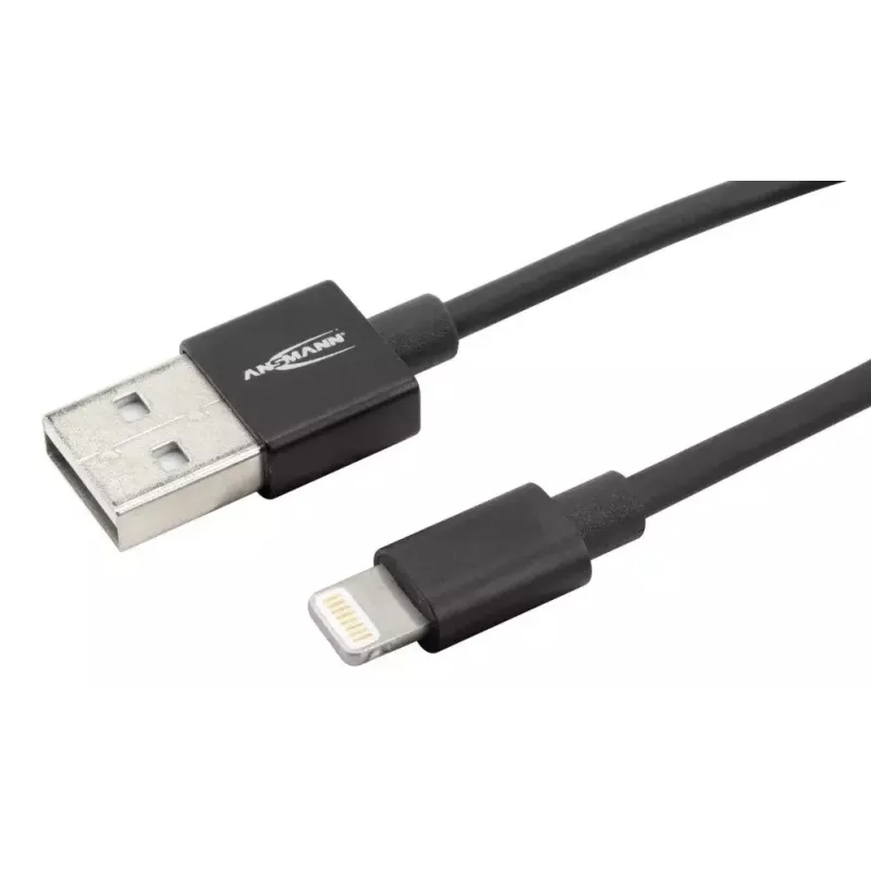Cable Lightning Ansmann 1700-0078 1,2 m negro