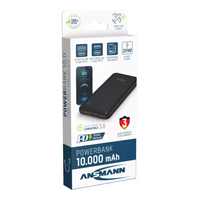 Batería portátil Ansmann PB320PD 10000 mAh