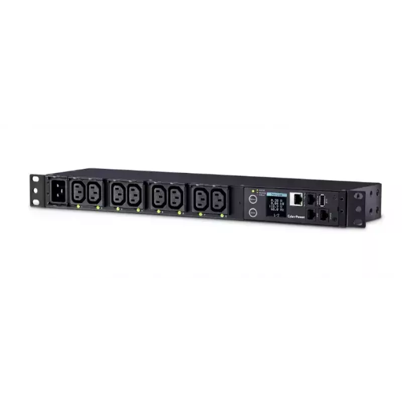 Unidad de distribución de energía (PDU) CyberPower PDU81004 8 tomas AC 1U negro
