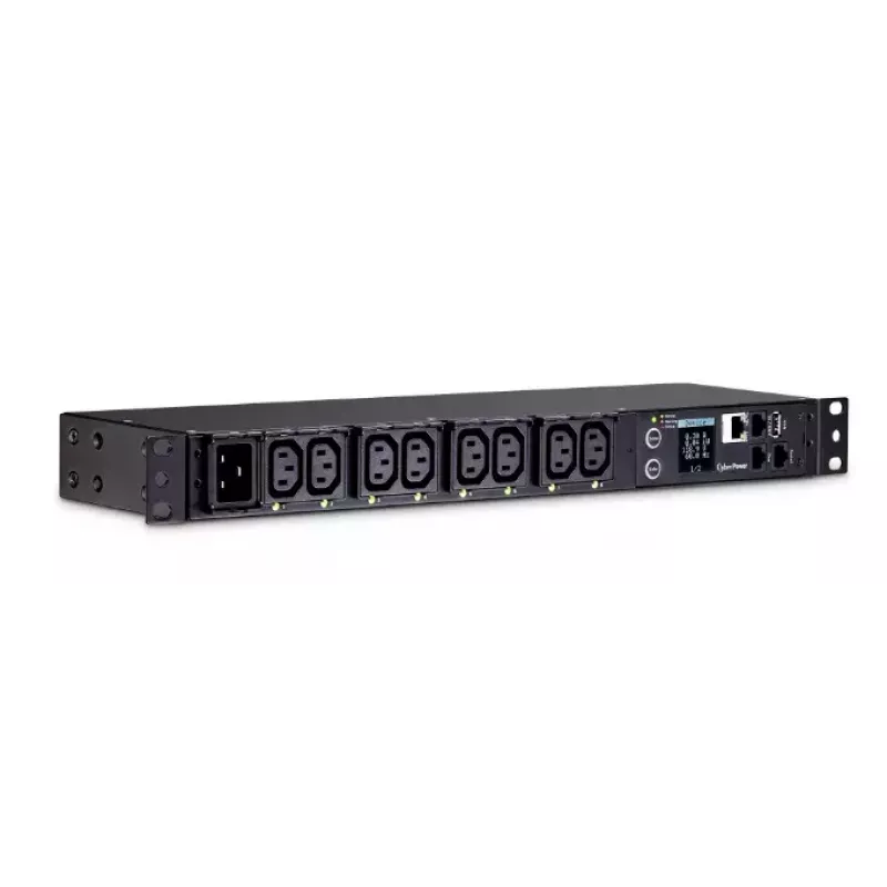 Unidad de distribución de energía (PDU) CyberPower PDU81004 8 tomas AC 1U negro
