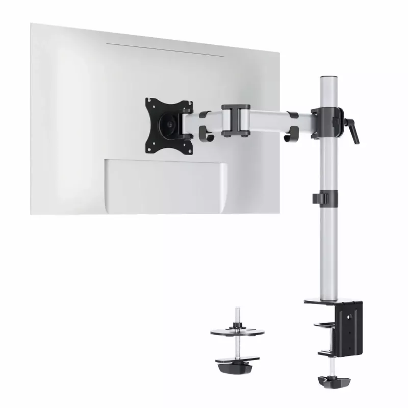 Durable SELECT Soporte de monitor 509423 para 1 monitor, montaje en escritorio, plata