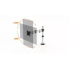 Durable SELECT Soporte de monitor 509423 para 1 monitor, montaje en escritorio, plata