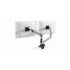 Durable SELECT PLUS Soporte de monitor 509723 con brazo para 2 monitores, montaje en escritorio