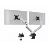 Durable SELECT PLUS Soporte de monitor 509723 con brazo para 2 monitores, montaje en escritorio