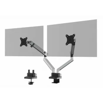 Durable SELECT PLUS Soporte de monitor 509723 con brazo para 2 monitores, montaje en escritorio