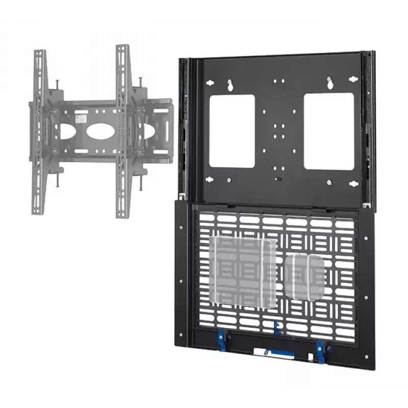 Bandeja para tubo de soporte AV B-Tech BT7888/B negra, capacidad 10 kg
