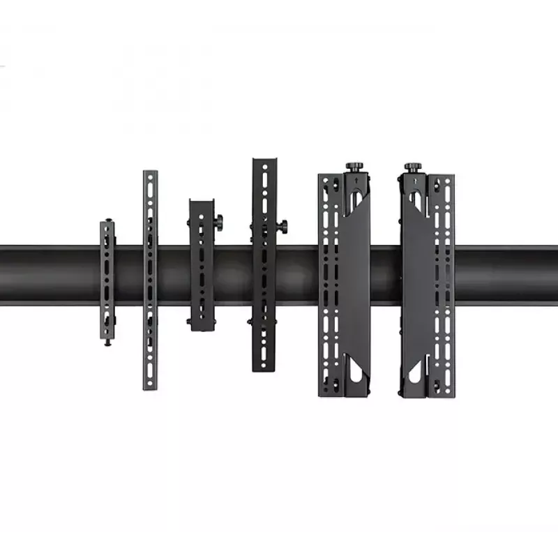 Carril de montaje B-TECH BT8390-100/B V2 – aluminio, negro, 1000 mm de longitud, 30 mm de fondo