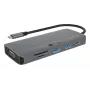 Docking station ICY BOX IB-DK4040a-CPD — 10 en 1 USB-C, HDMI 4K60Hz, VGA, 3×USB-A, Gigabit-LAN, PD 100W, SD/MicroSD, aluminio