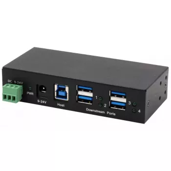 EXSYS EX-11244HMS hub USB 3.2 Gen 1 Type-B 5000 Mbit/s negro