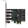Tarjeta PCIe EXSYS de 4 puertos USB 3.2 Gen 1 con Self-Power 3A Renesas