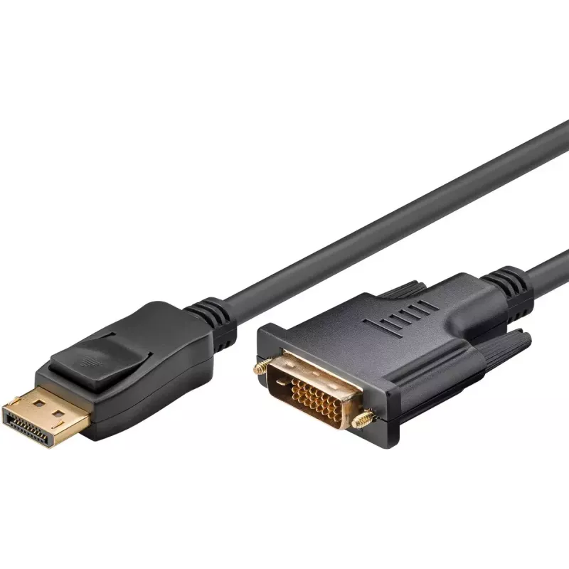 Cable adaptador Goobay DisplayPort/DVI-D 1.2 dorado 1 m