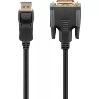 Cable adaptador Goobay DisplayPort/DVI-D 1.2 dorado 1 m