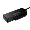 Adaptador LogiLink USB 3.0 a SATA con OTB - controlador de almacenamiento con indicador de datos, indicador de red, botón OneTouchEasy (OTB) - SATA 3Gb/s - 3 Gbit/s - USB